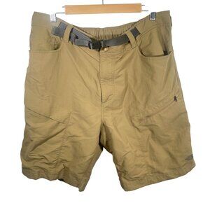 The North Face Paramount Trail Shorts Mens XL Belted Nylon Khaki Hiking